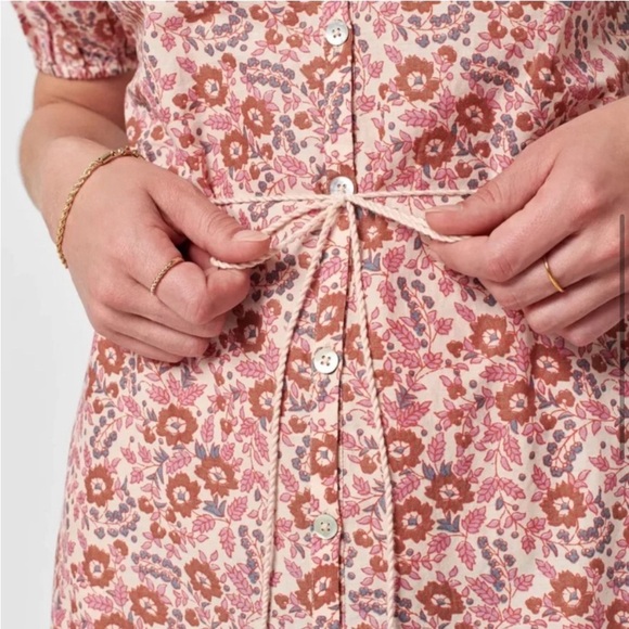 Faherty Women’s Orinda Floral Peasant Sleeve Bohemian Maxi Sundress | Size S - Picture 8 of 10